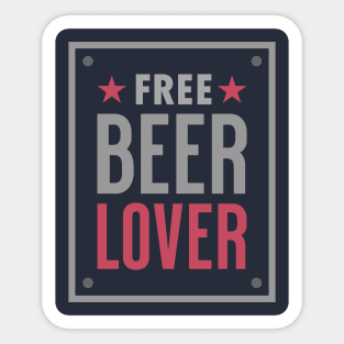 Free Beer Lover 02 Sticker